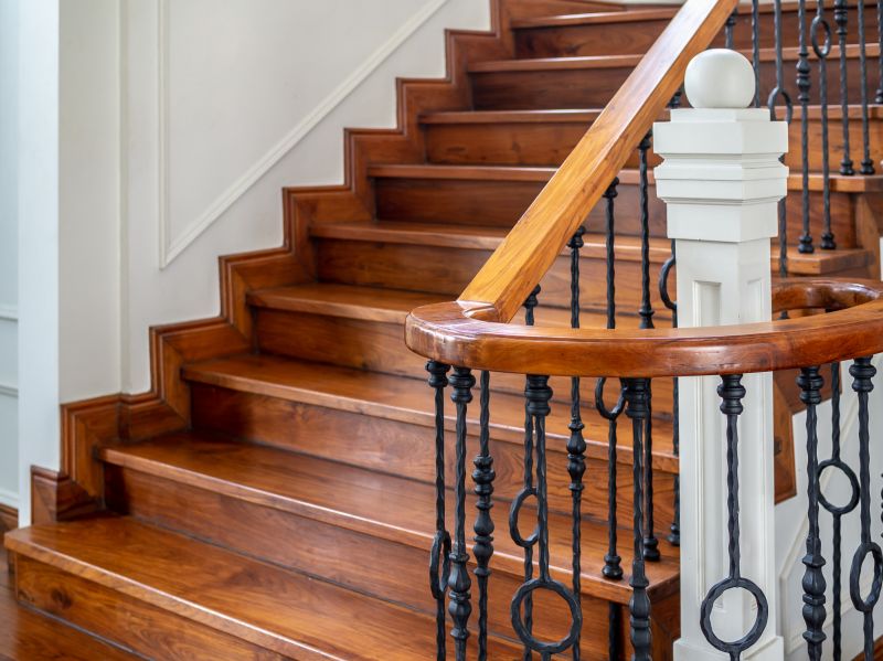 Wood Handrail Staining in Waco, TX